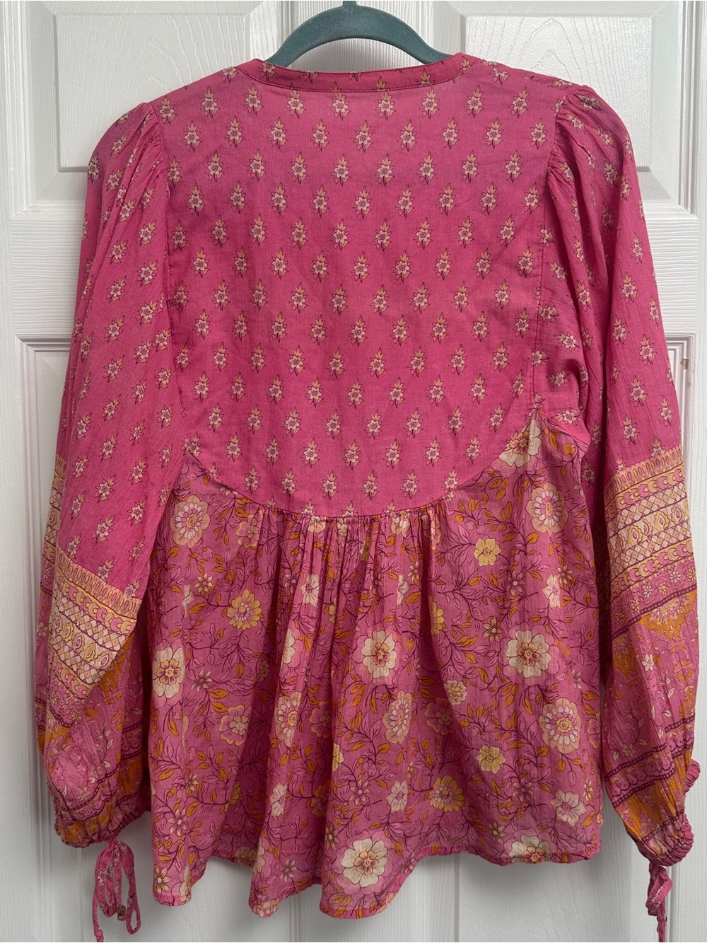 Spell Pink Printed Boho Beach Coverup - Picture 4 of 8